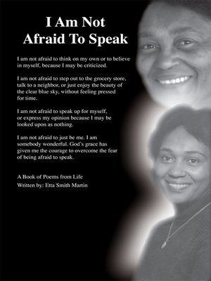 cover image of I Am Not Afraid to Speak